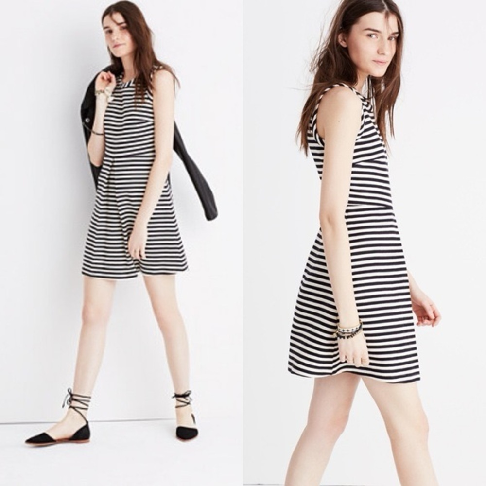 Madewell Striped Afternoon Dress